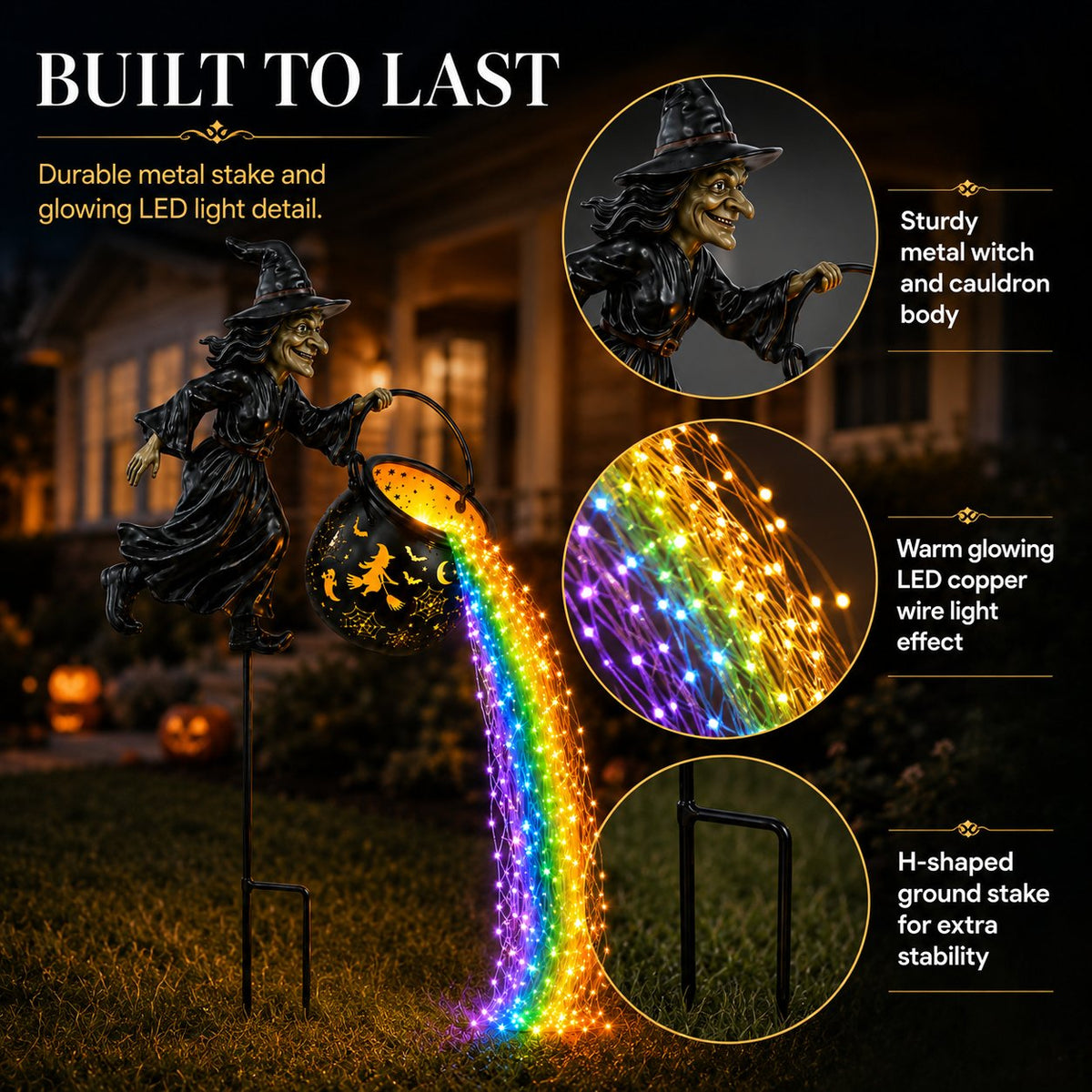 Witch Potion Waterfall Garden Light - image 5