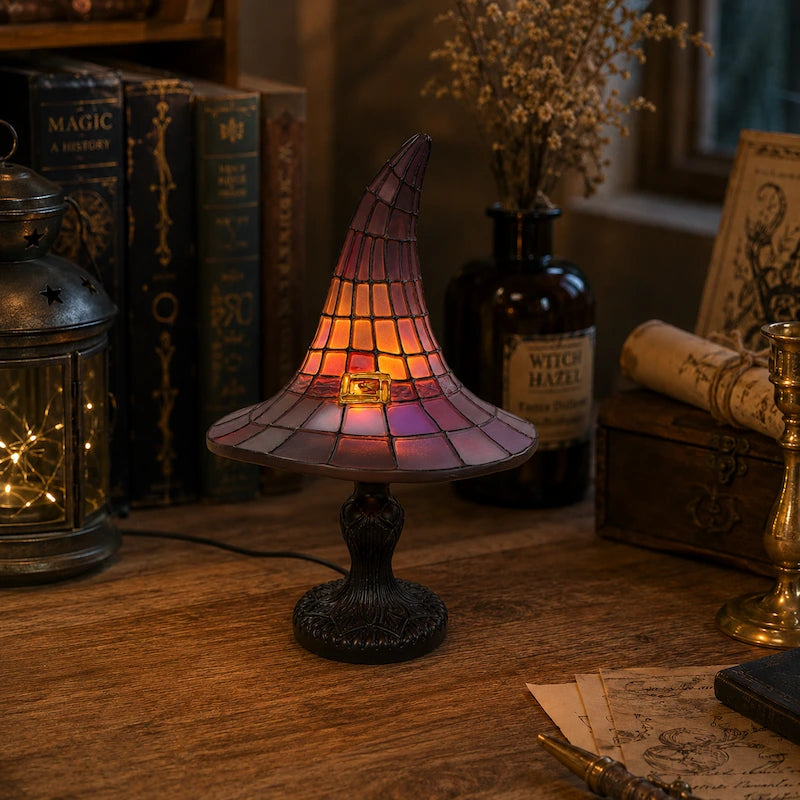 Witch Hat Mosaic Table Lamp - image 8