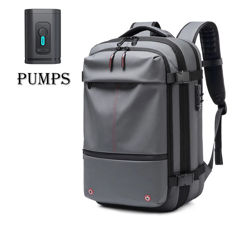 Backpack Man Travel Vacuum Compression With Electric Pump
