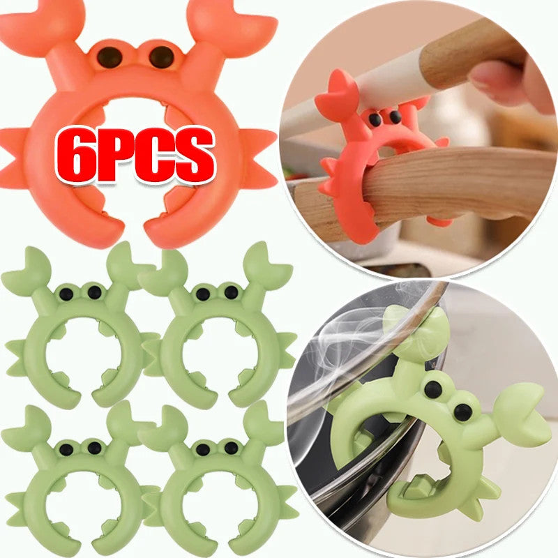 6PCS Multifunctional Spatula Holder Crab