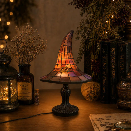 Witch Hat Mosaic Table Lamp - image 1