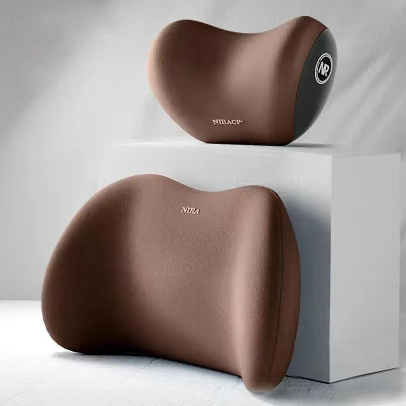 Car Seat Neck Pillow Adjustable Lumbar Support Headrest