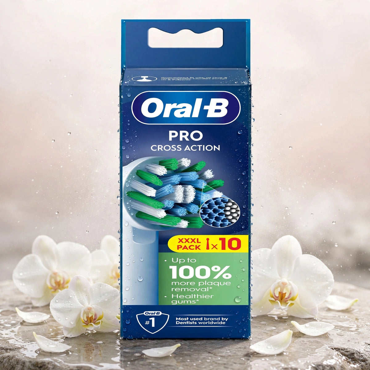 Oral-B Pro Cross Action Electric Toothbrush Replacement Heads Pack of 10