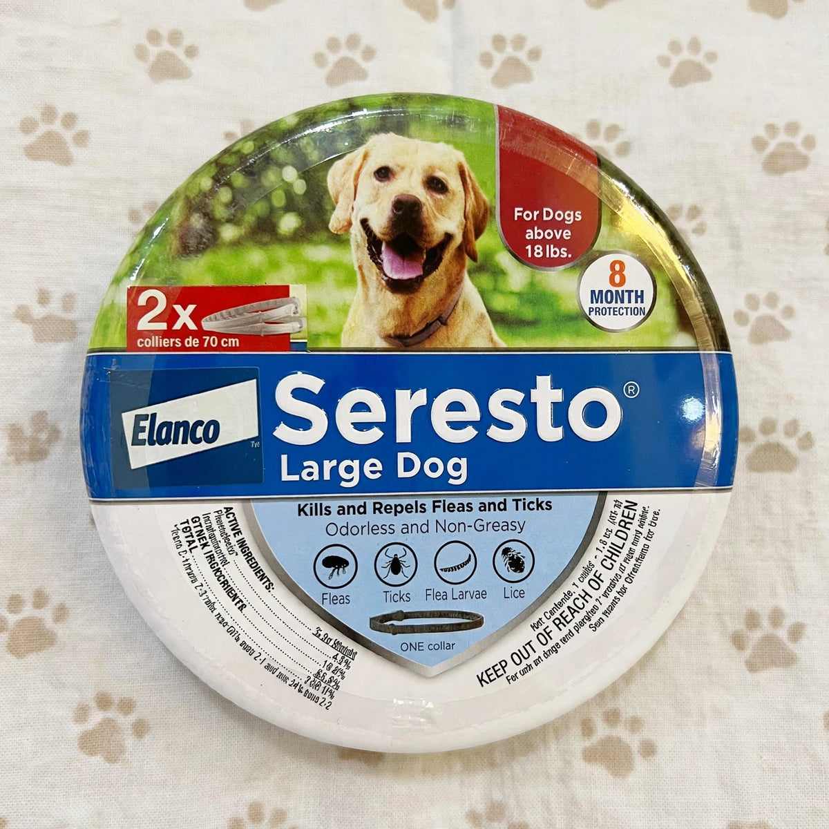 Seresto by Elanco Large Dog Flea & Tick Treatment 8mth Prevention Coll - studio