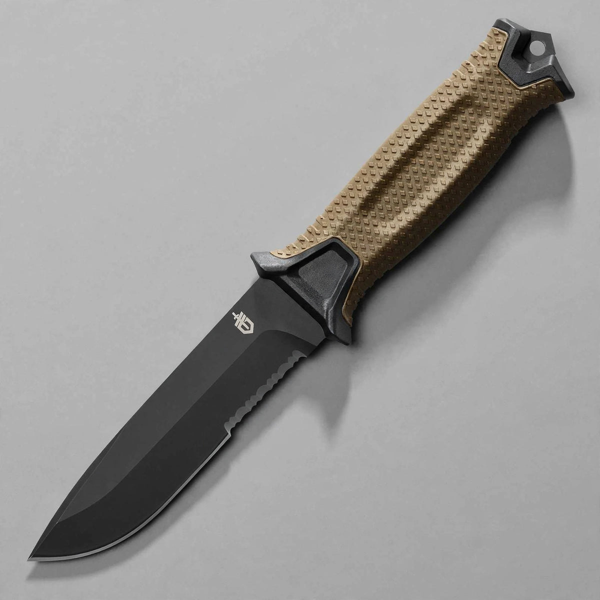Gerber StrongArm Fixed Blade Knife Plain Edge - Coyote Brown - studio