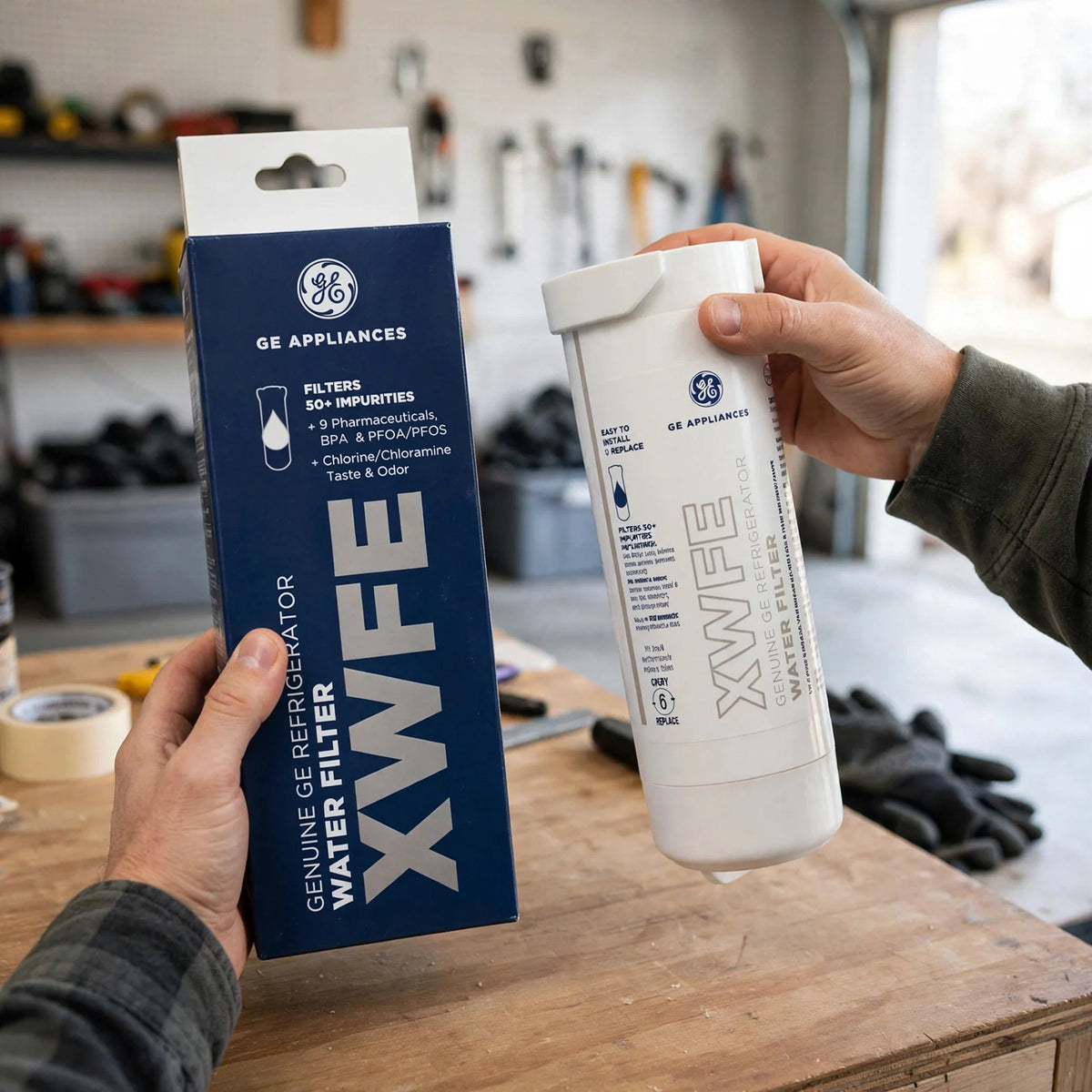 GE XWFE Genuine Refrigerator Water Filter - howto