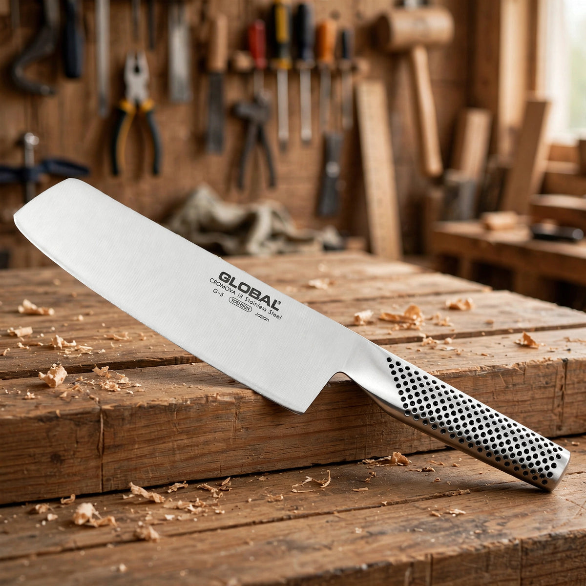 Global 7" Vegetable Knife G5 - workshop