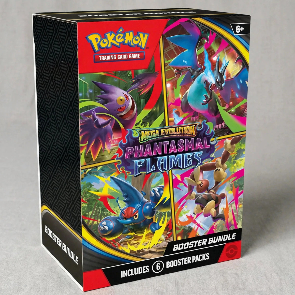 Pokemon TCG Evolutions Phantasmal Flames Booster Bundle (6 pack) - closeup