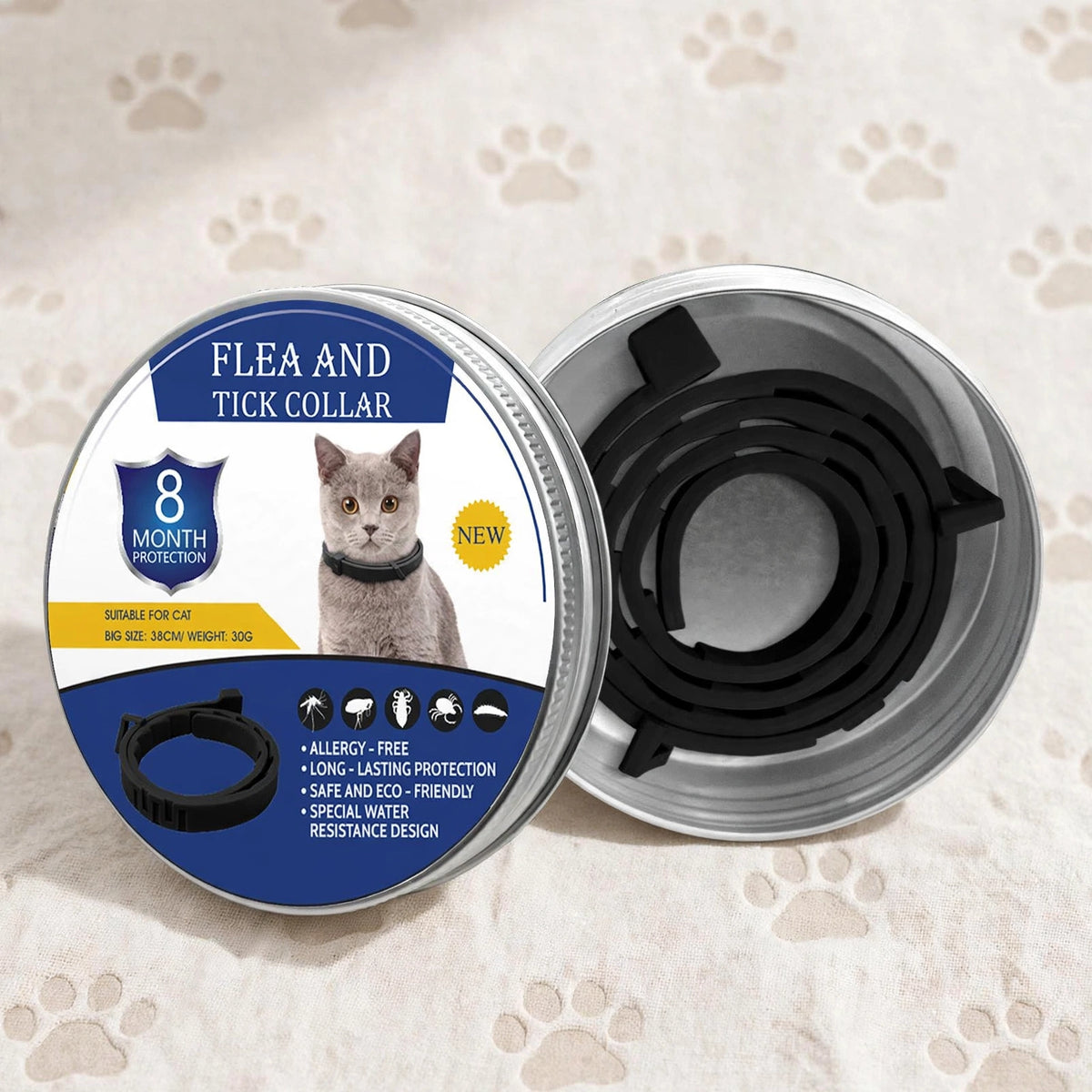 8 Month Flea & Tick Prevention Collar for Cat Vet-Recommended - studio