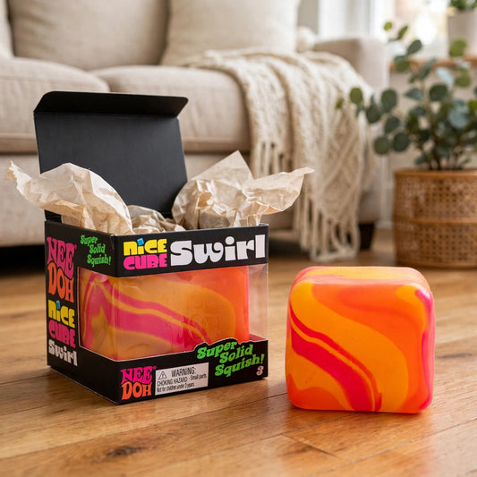 Nee Doh Nice Cube Swirl cube, stress reliver sensory fidget random col - unbox