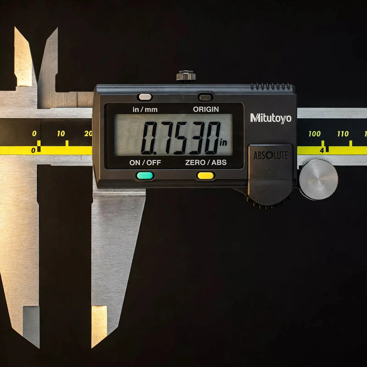 Mitutoyo 500-196-30 Digimatic 0-6 inch Digital Vernier Caliper Absolut - macro
