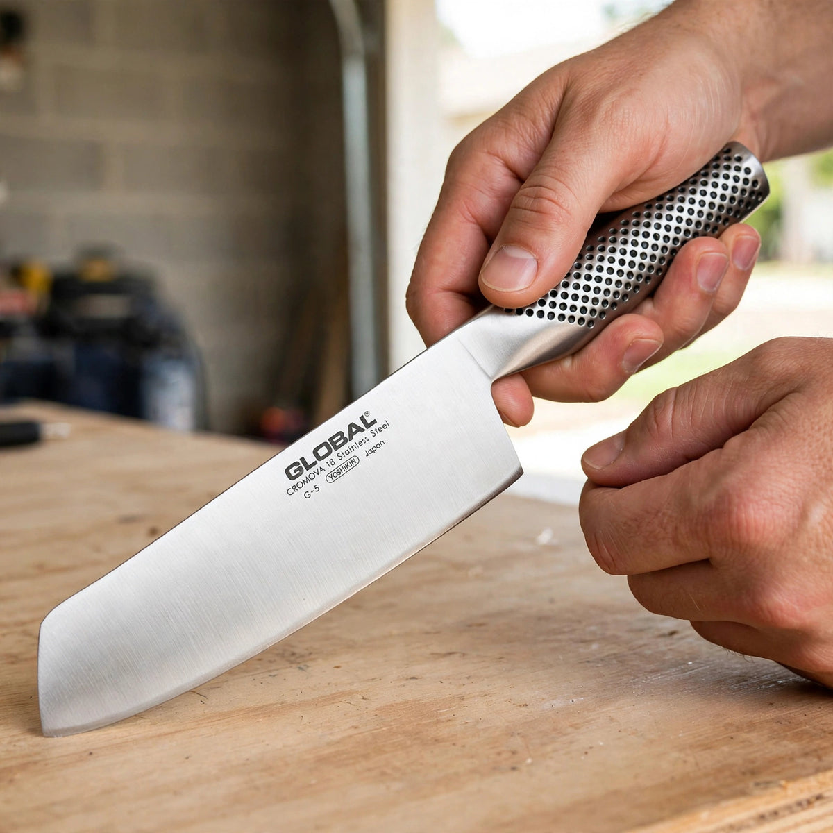 Global 7" Vegetable Knife G5 - howto