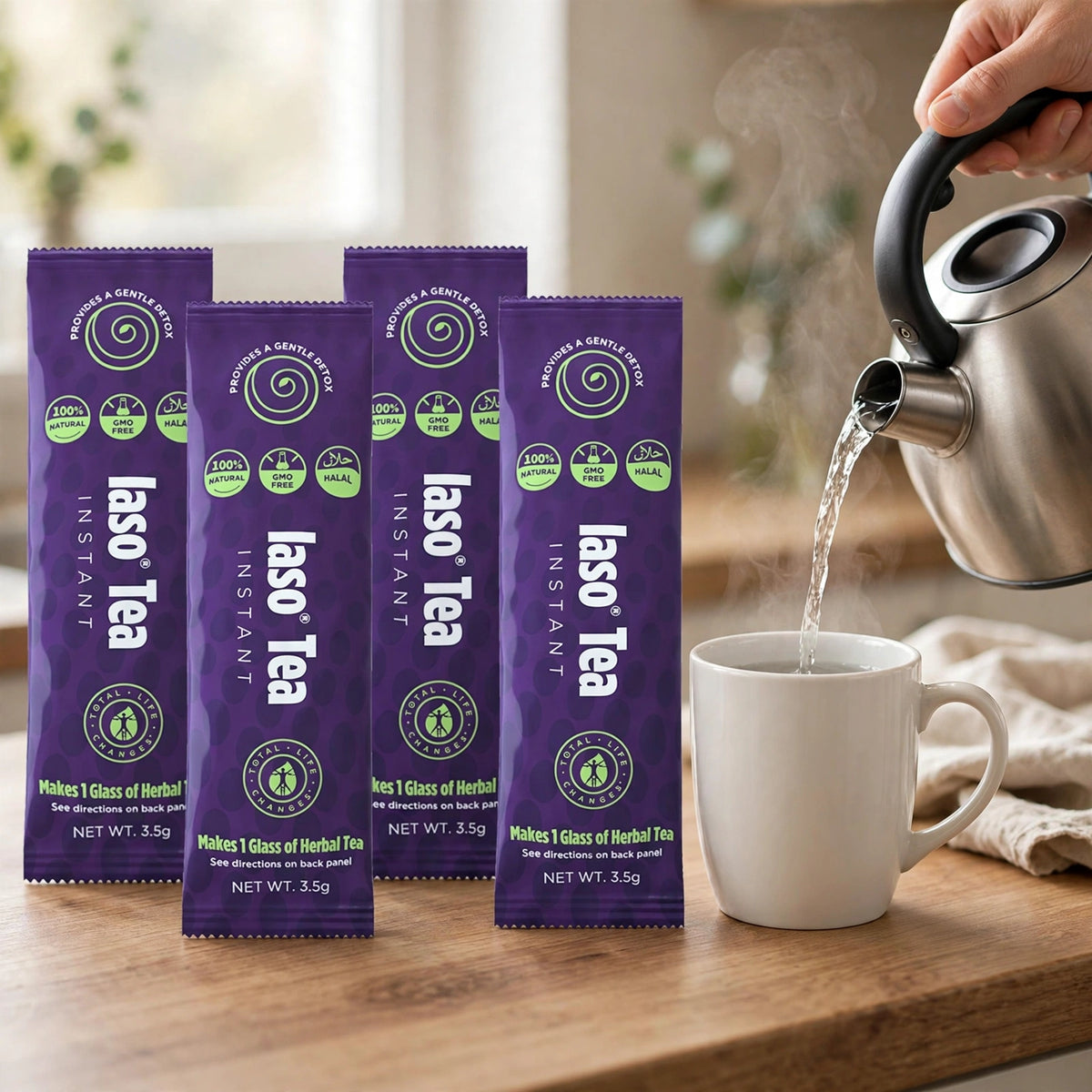 TLC Total Life Changes lASO Herbal Tea Month/Year - 25. PACK OF 1 - howto