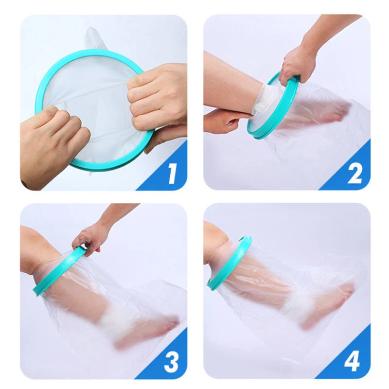 Waterproof Cast & Wound Protector – Blue Shower Cover