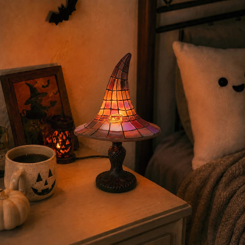 Witch Hat Mosaic Table Lamp - image 2