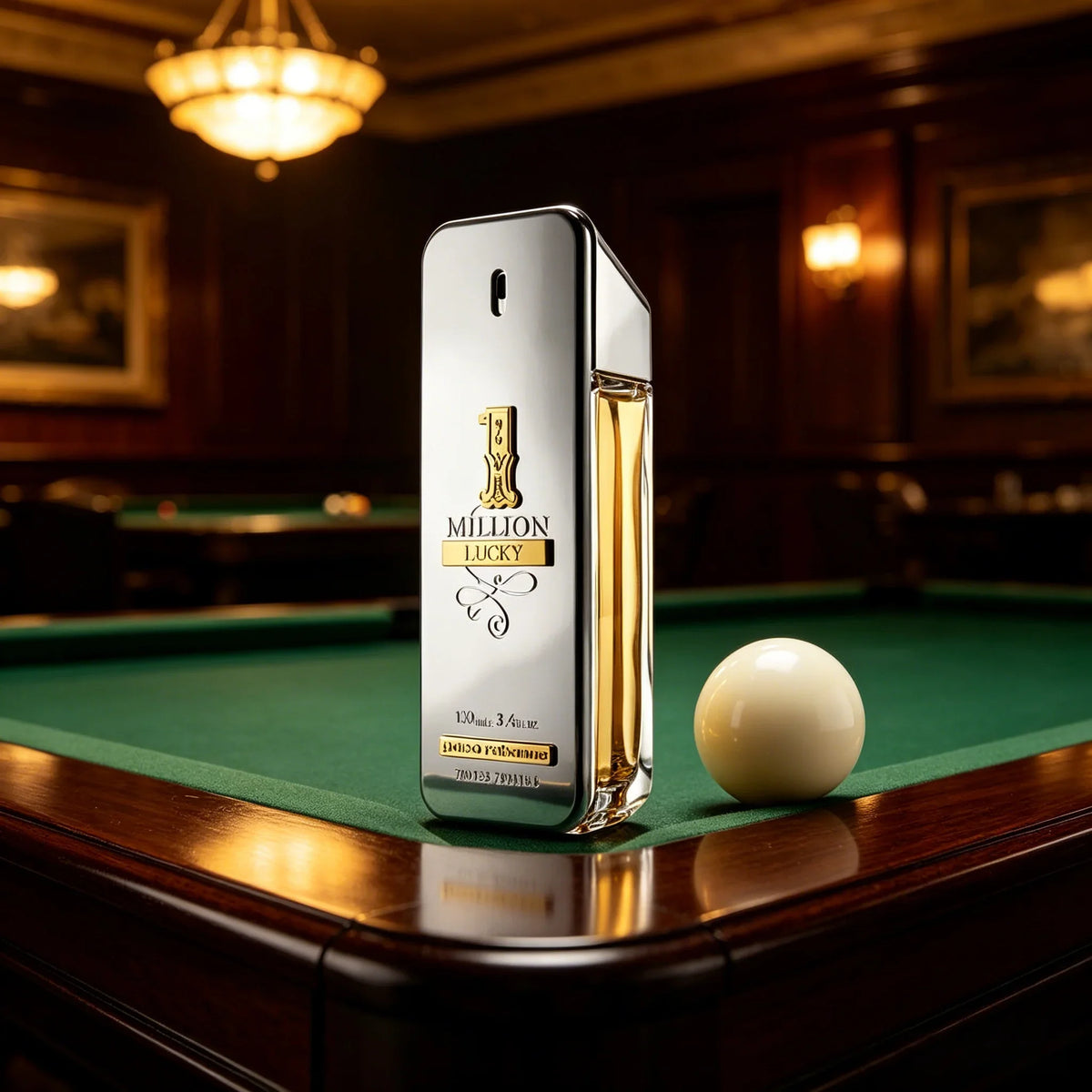 Lucky Gold Eau de Toilette for Men – Woody Aromatic Fragrance, 3.4 oz