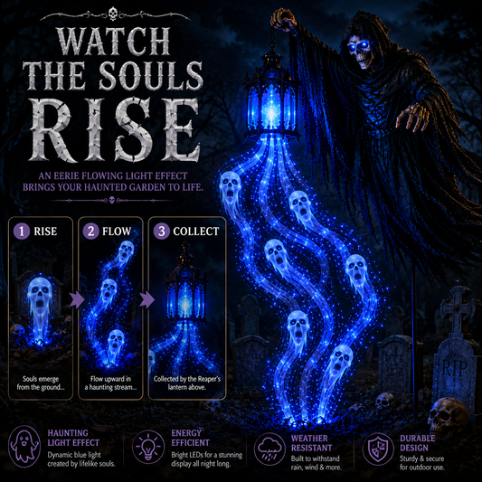 Solar Grim Reaper Garden Light with Rising Soul Effect - image 2