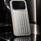 Luxury Silver Aluminum Case for iPhone 17 Pro – RIMOWA Style Phone Cover
