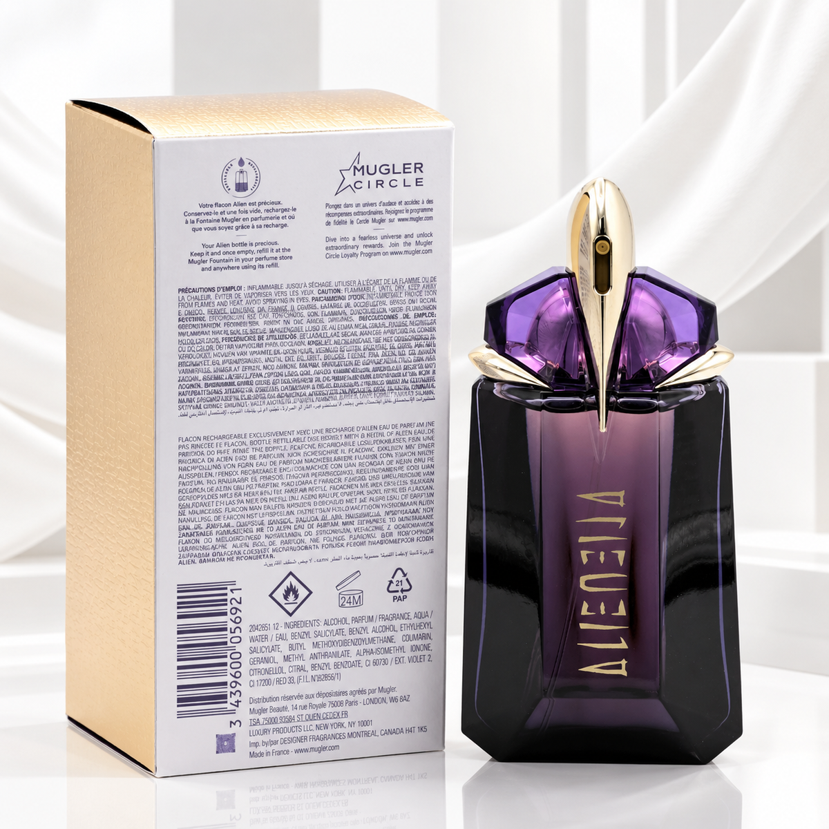 Mugler Alien Eau de Parfum for Women 2 oz / 60ml Refillable Spray – New in Box