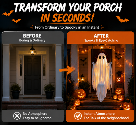 Swinging Ghost Hanging Decoration - image 2