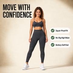 High-Waisted Seamless Leggings | Yoga & Fitness Workout Tights