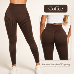 High-Waisted Seamless Leggings | Yoga & Fitness Workout Tights