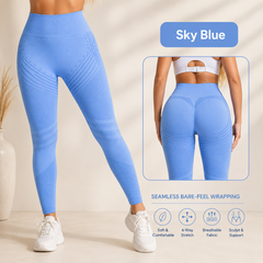 High-Waisted Seamless Leggings | Yoga & Fitness Workout Tights