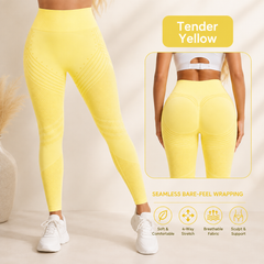 High-Waisted Seamless Leggings | Yoga & Fitness Workout Tights