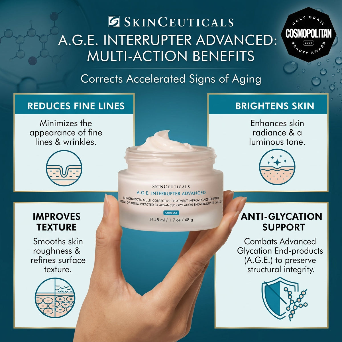SkinCeuticals A.G.E. Interrupter Advanced 48ml | Anti-Wrinkle Cream