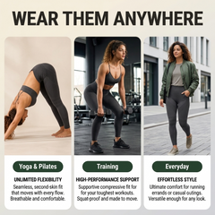 High-Waisted Seamless Leggings | Yoga & Fitness Workout Tights