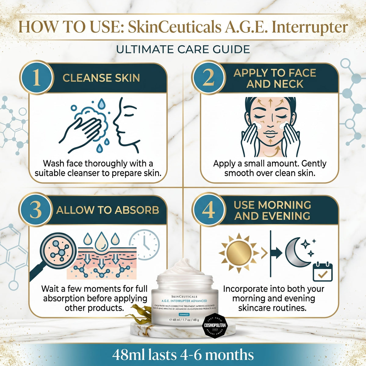 SkinCeuticals A.G.E. Interrupter Advanced 48ml | Anti-Wrinkle Cream