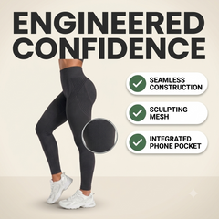 High-Waisted Seamless Leggings | Yoga & Fitness Workout Tights