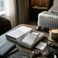Premium Aluminum iPhone 17 Pro Max Case – Silver RIMOWA Style Protective Cover