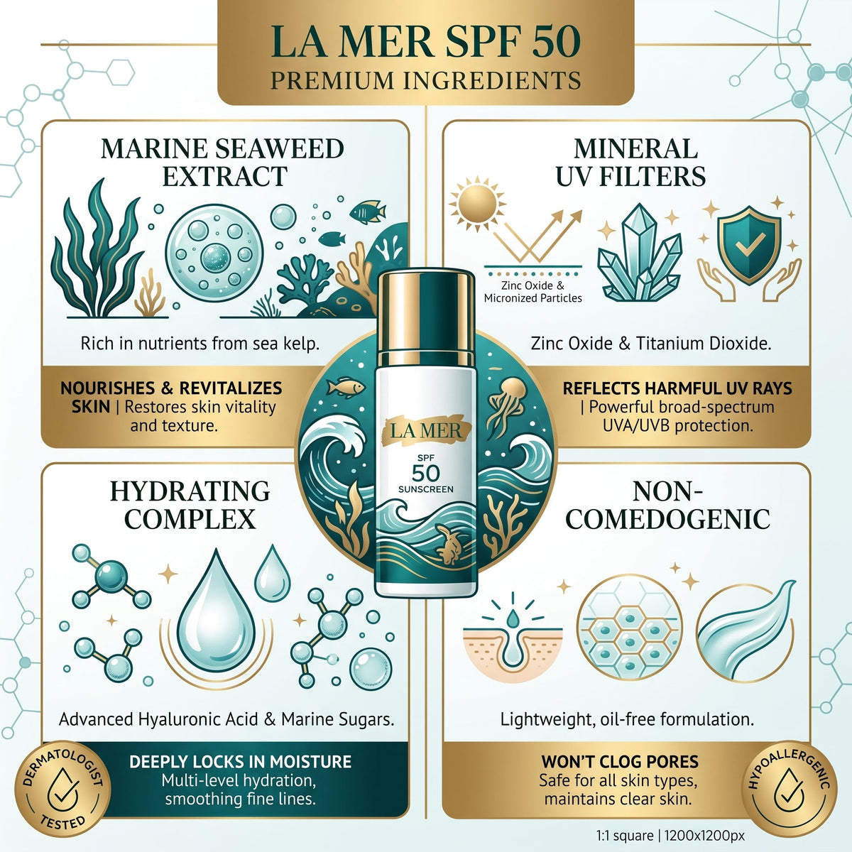 La Mer The Broad Spectrum SPF 50 UV Protecting Fluid - 50ml / 1.7 fl. oz.