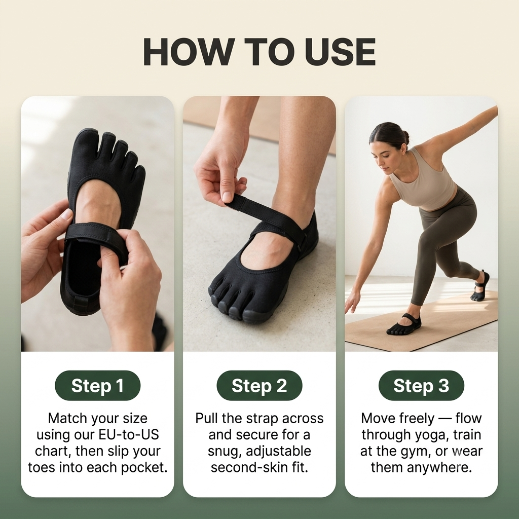 Women's 5-Toe Barefoot Shoes – Yoga & Gym Trainers