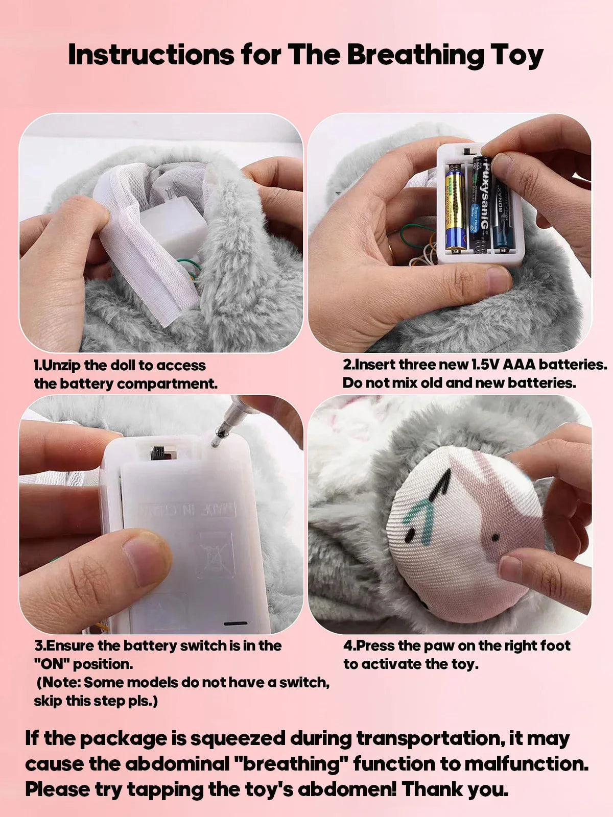 Soothing Breathing Plush Companion