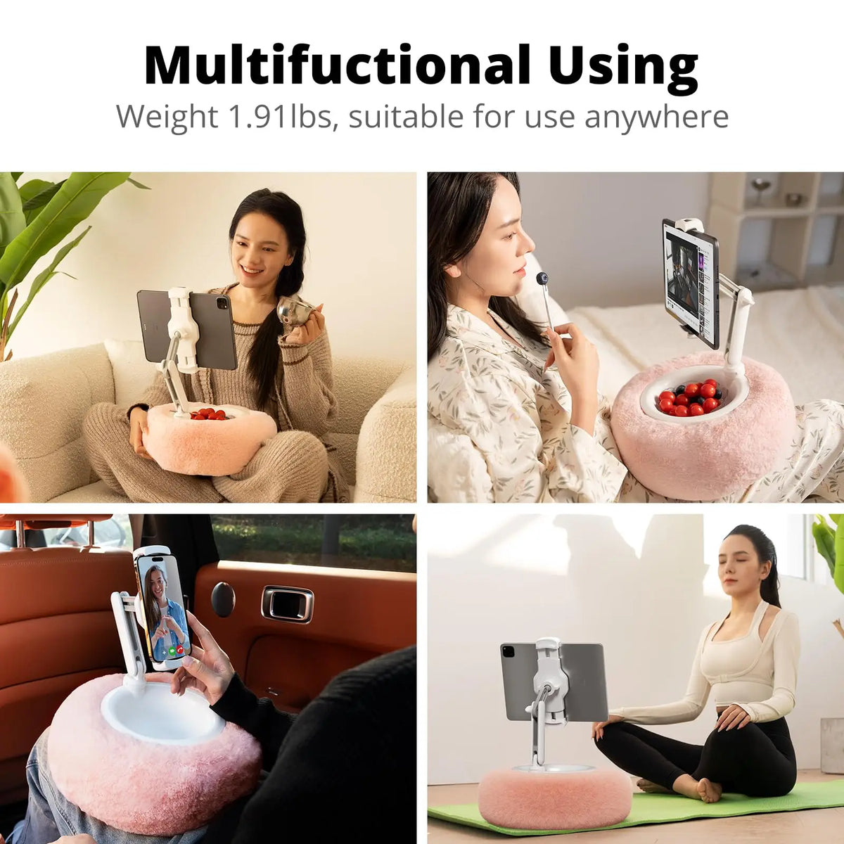 Plush Pillow Mobile Phone Tablet Holder