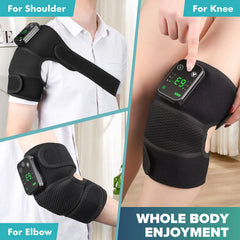 3-in-1 Heated Massage Wrap for Knee, Shoulder & Elbow – Wireless Vibration Therapy