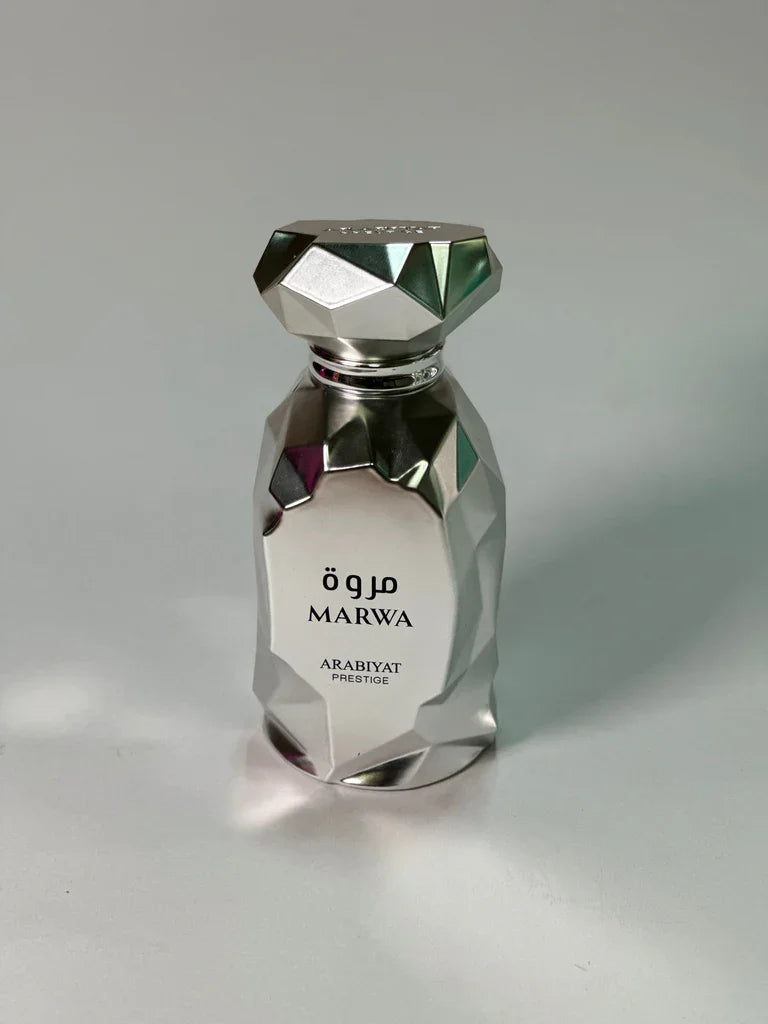 Product Details  Title: Arabiyat Marwa Eau De Parfum 3.4 oz / 100ml – Luxury Fresh Wood & Aromatic Fragrance with Silver Gift Box