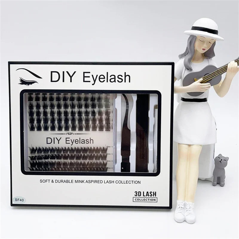 DIY Cluster False Eyelashes Kit
