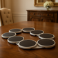 Portable Rotating Serving Tray 8 Piece Expandable Lazy Susan
