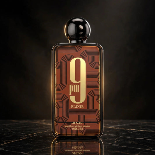 Afnan 9 PM Elixir Unisex Extrait de Parfum – 3.4 Ounce / 100 ml – New Sealed - view 2