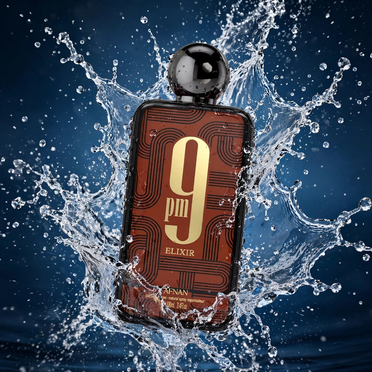 Afnan 9 PM Elixir Unisex Extrait de Parfum – 3.4 Ounce / 100 - restored 1