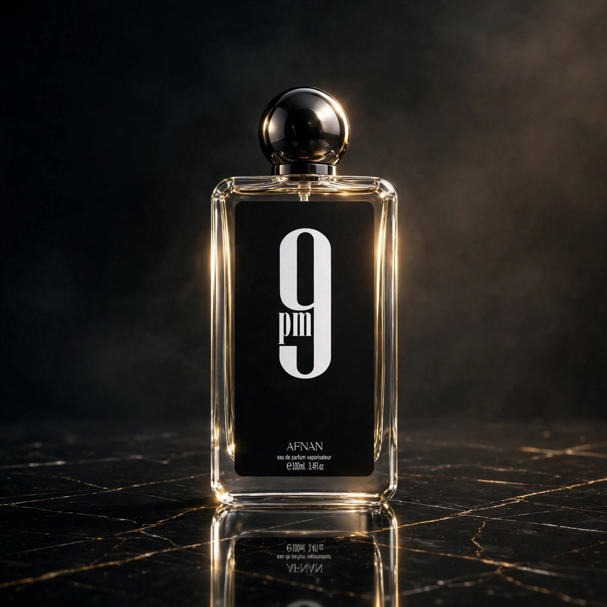 Afnan 9 PM For Men Eau De Parfum – 3.4 Ounce / 100 ml – New Sealed - view 2
