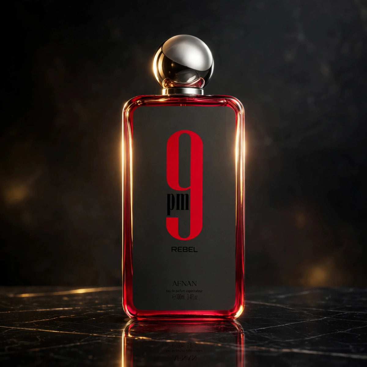 Afnan 9 PM Rebel Unisex Eau De Parfum – 3.4 Ounce / 100 ml – New Sealed - view 2
