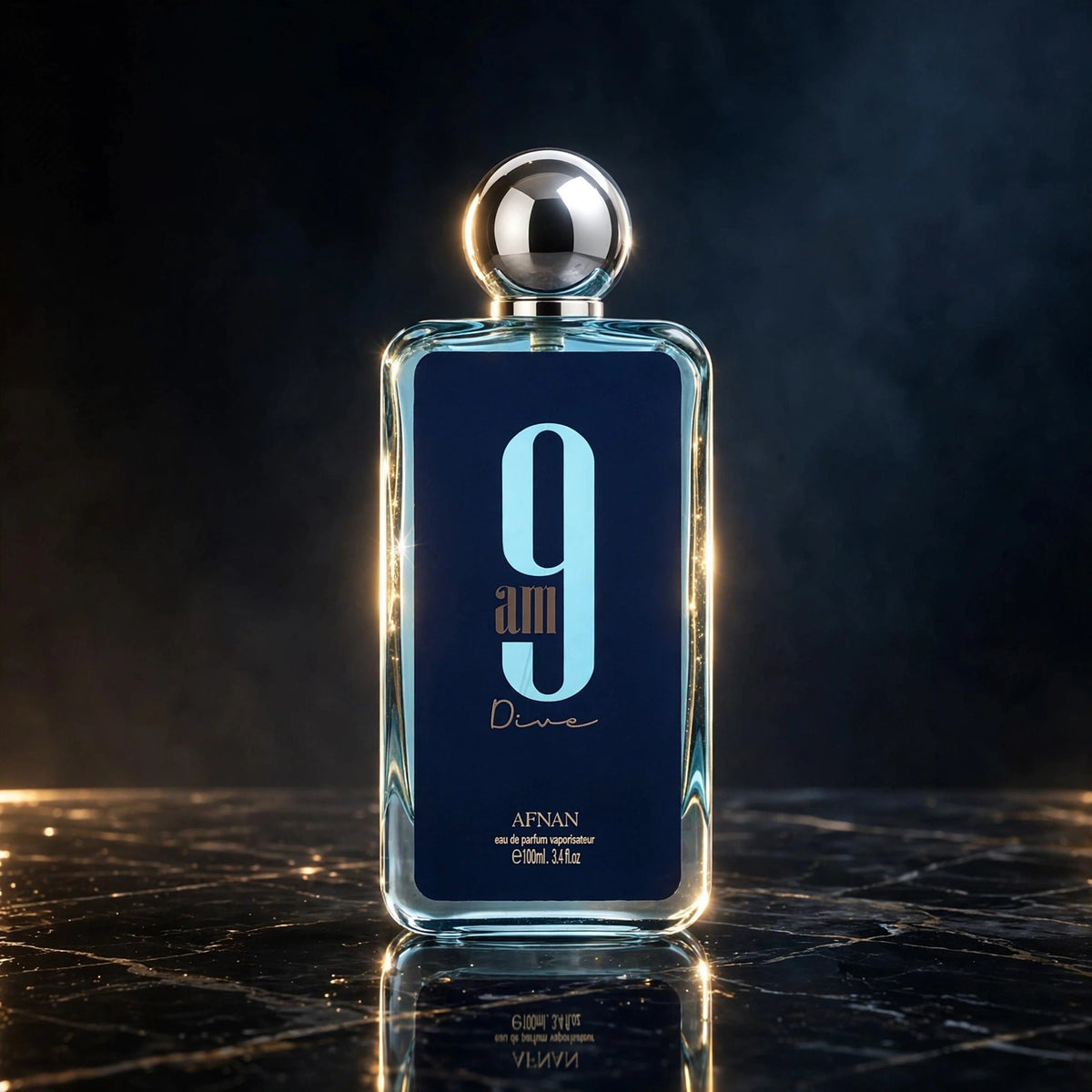 Afnan 9Am Dive Eau de Parfum Spray for Unisex – 3.4 Ounce / 100 ml – New Sealed - view 2