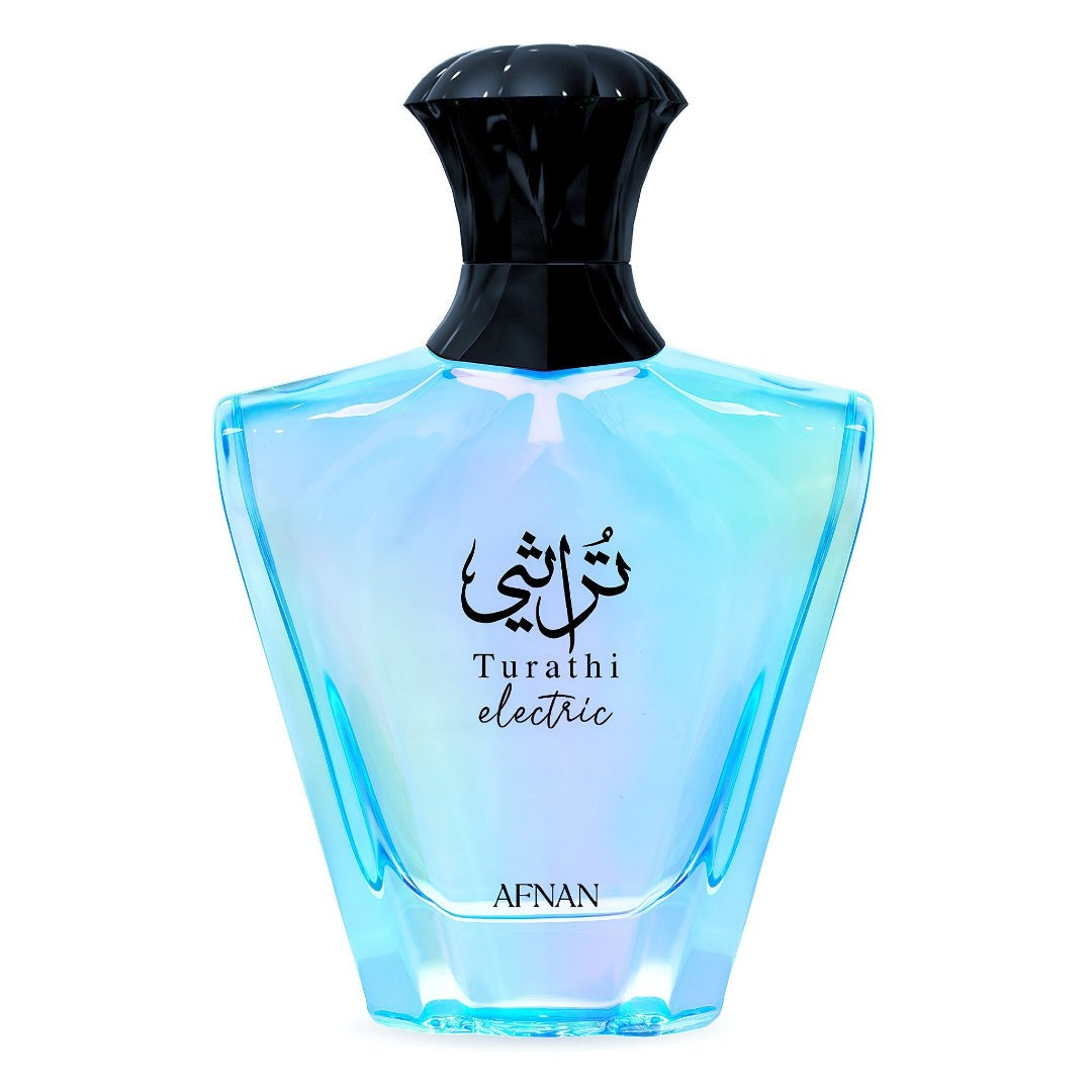 Afnan Turathi Electric Unisex Eau de Parfum, 33.04 Fl. Oz – 3.04 Ounce / 90 ml – New Sealed - view 1