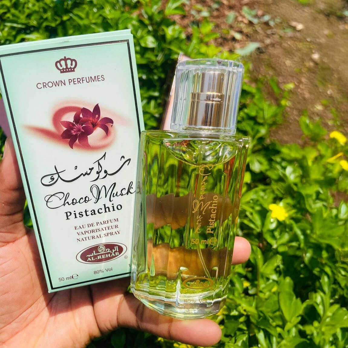 Al-Rehab Choco Musk Pistachio Eau de Parfum Spray for Women – 1.7 Ounce / 50 ml – New Sealed - view 1