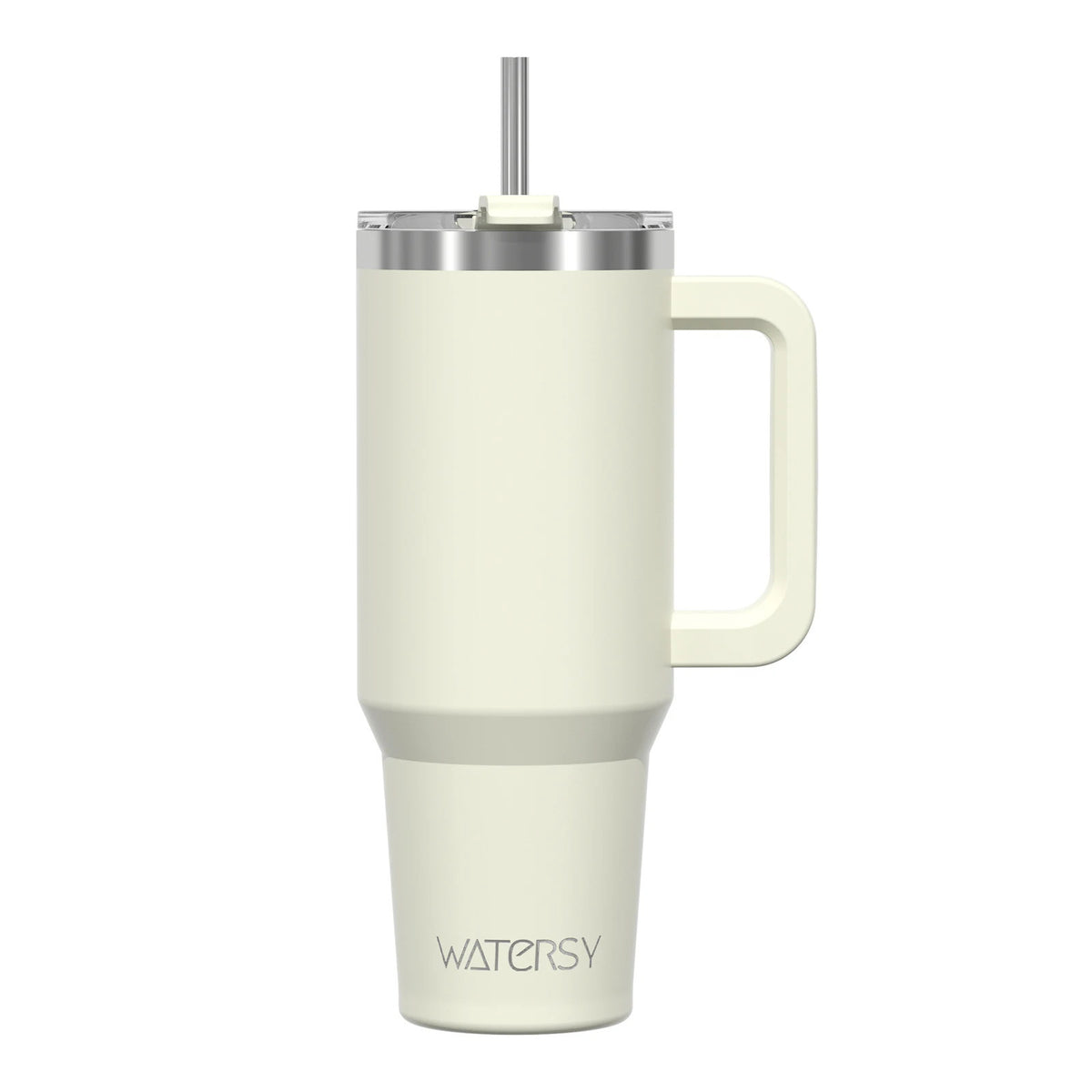 Glass with lid and straw