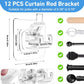 Nail-Free Curtain Clamp Rods